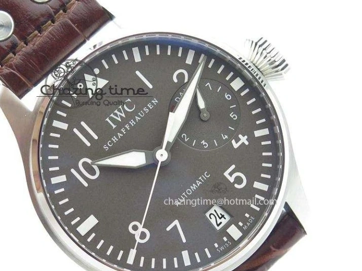 MIROTIME 0206 TechFriendly Big Pilot IW5009 Grey Dial ZF Edition Grey Dial On Brown Leather Strap A51111 (Fantasy Dial Color) 7326